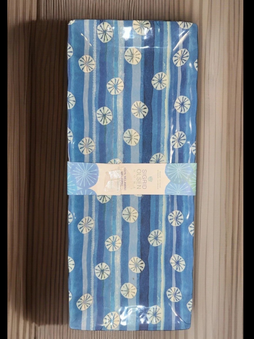 Sigrid Olsen Platter set Coastal Blue set/2 new